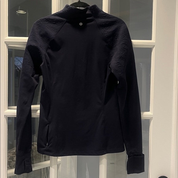 Lululemon Toasty Tech 1/2 Zip Navy Blue Sz 8 - Picture 6 of 6